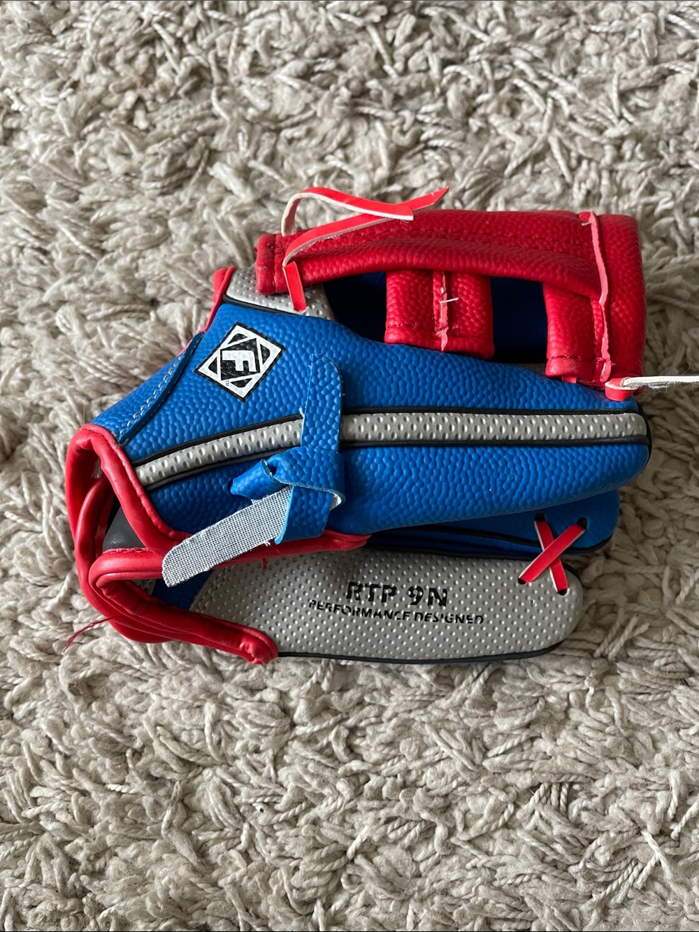 Franklin’s Youth Blue and Red Baseball Glove - Performance Design